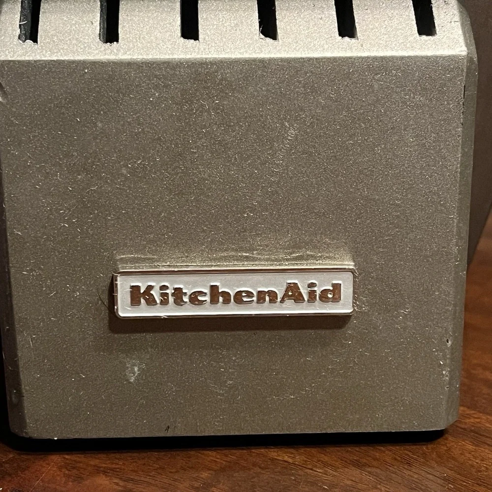 Kitchenaid 14 Slot Knife Block W/Built In Knife Sharpener - Picture 3 of 6